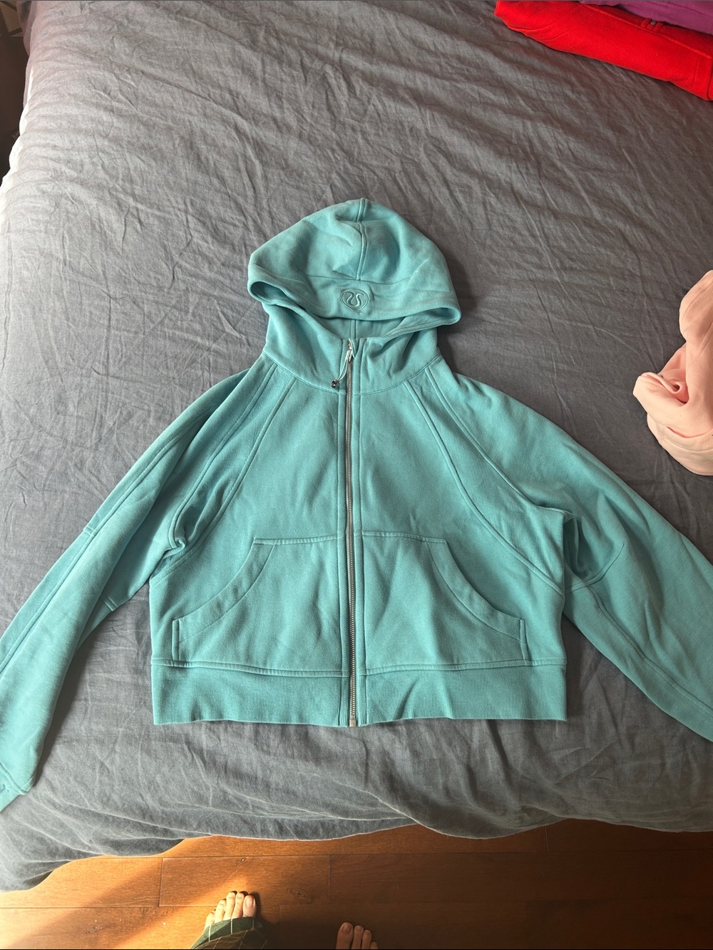 Blue Lululemon Scuba Half-Zip Hoodie M